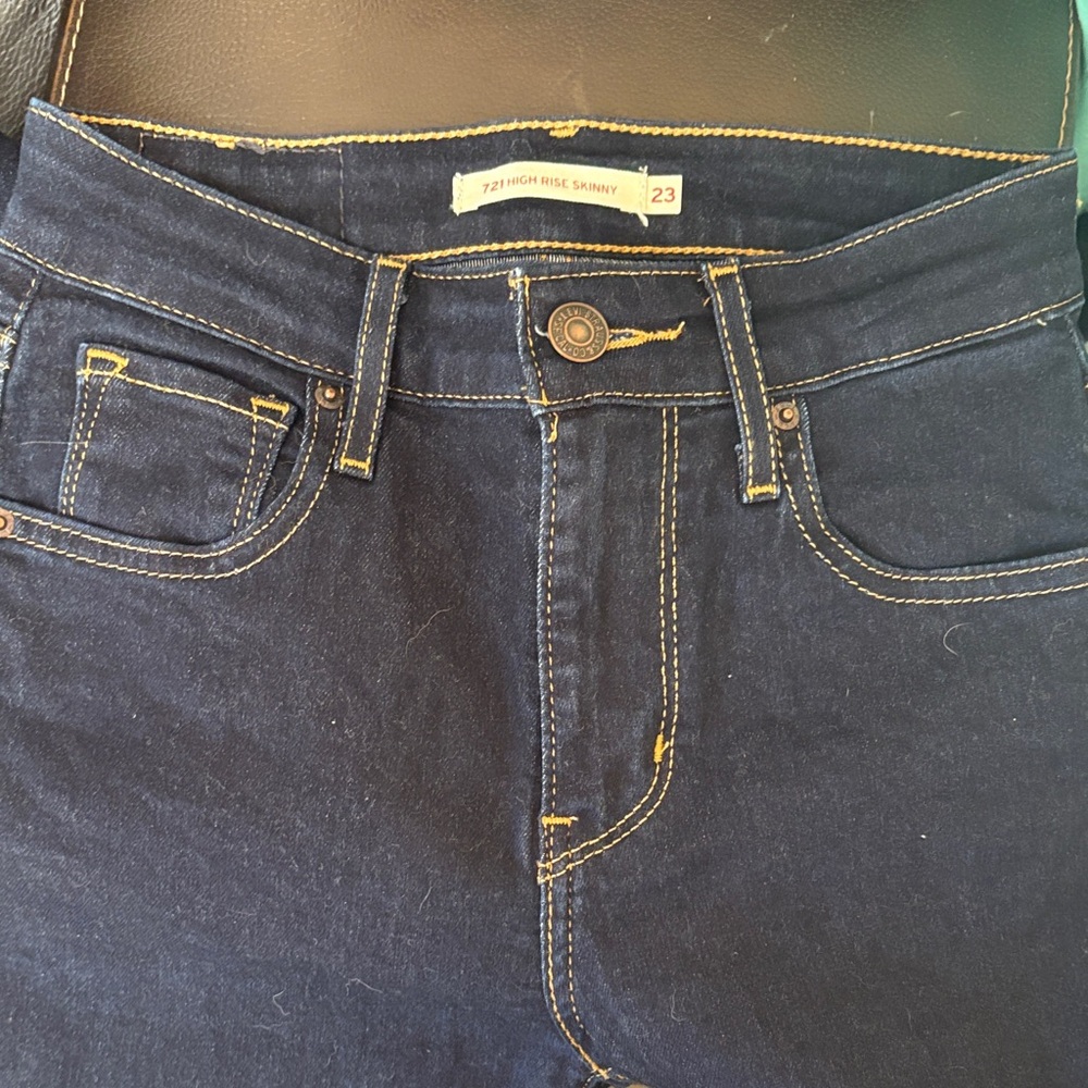 Levi's High-Rise Skinny Jeans in Deep Blue